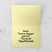 Carte d'anniversaire de mariage pour conjoint avec (Intérieur)