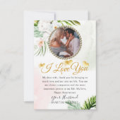 Carte d'anniversaire de mariage pour femme avec ve (Devant)