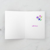 Carte d'anniversaire de mariage pour femme - Flowe (Intérieur)