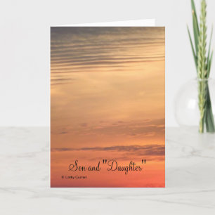 Carte d'anniversaire de mariage pour fils et "fill