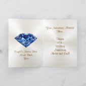 Carte d'anniversaire de mariage pour les 65 ans de (Intérieur)