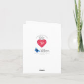 Carte d'anniversaire de mariage pour parents avec (Dos)