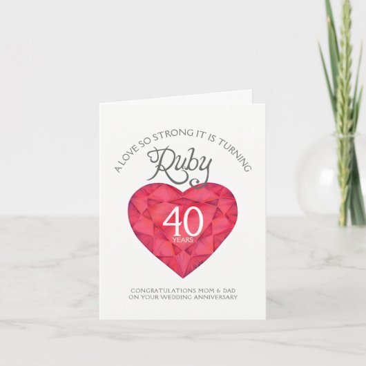 Carte d'anniversaire de mariage pour parents en ru (Devant)