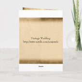 Carte d'anniversaire de mariage vintage (Dos)