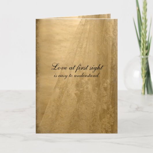 Carte d'anniversaire de mariage vintage (Devant)