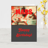 Carte d'anniversaire de Mars (Fleur jaune)