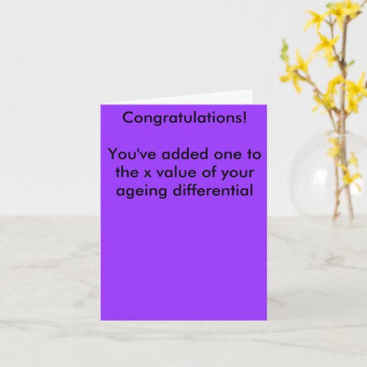 Carte d'anniversaire de Mathmo (Fleur jaune)