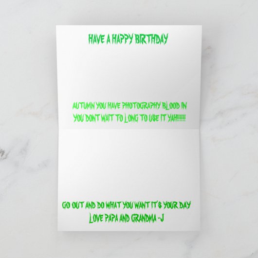 Carte d'anniversaire de max (Intérieur)