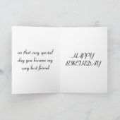 CARTE D'ANNIVERSAIRE DE MEILLEUR AMI (Intérieur)