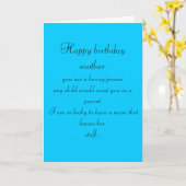 CARTE D'ANNIVERSAIRE DE MÈRE (Fleur jaune)