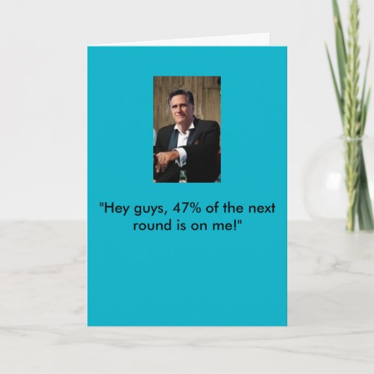 Carte d'anniversaire de Mitt Romney (Devant)