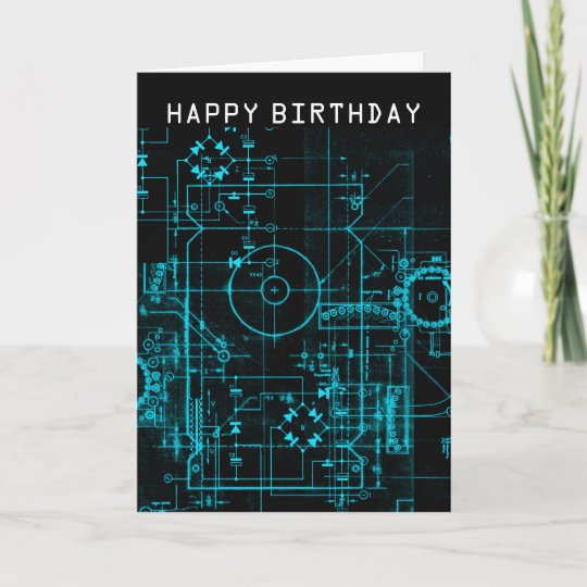Carte D Anniversaire De Modele De Geek Zazzle Be