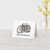 Carte d'anniversaire de moto (Fleur jaune)