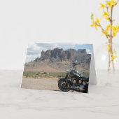 Carte d'anniversaire de moto (Fleur jaune)