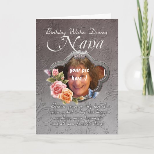carte d'anniversaire de Nana - anniversaire votre (Devant)