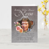 carte d'anniversaire de Nana - anniversaire votre (Fleur jaune)