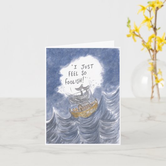 Carte d'anniversaire de Noah's Ark (Fleur jaune)