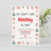 Carte d'anniversaire de Noël (Debout devant)