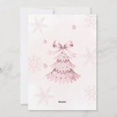 Carte d'anniversaire de Noël mignonne pour enfants (Dos)