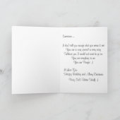 Carte d'anniversaire de Noël Purrffect Ajouter une (Intérieur)