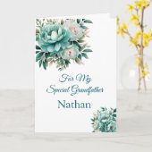 Carte d'anniversaire de nom personnalisé (Fleur jaune)