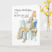 Carte d'anniversaire de nous deux (Fleur jaune)