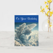 Carte d'anniversaire de Nuage de Prière Ange (Fleur jaune)