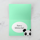 Carte d'anniversaire de Panda (Intérieur)