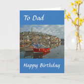 Carte d'anniversaire de papa (Fleur jaune)