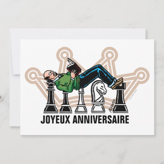 Carte d'anniversaire de papa grand maître (Devant)