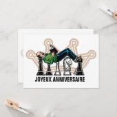 Carte d'anniversaire de papa grand maître (Devant/Arrière en situation)