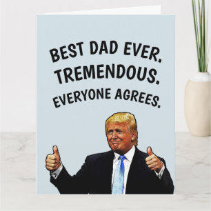 CARTE D'ANNIVERSAIRE DE PAPA TRUMP