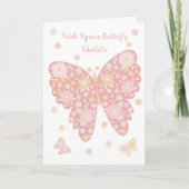Carte d'Anniversaire de Papillon (Devant)