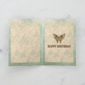 Carte d'anniversaire de papillon (Intérieur)