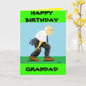 CARTE D'ANNIVERSAIRE DE PAPY (Fleur jaune)