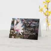 Carte d'anniversaire de partenaire à vie avec magn (Fleur jaune)