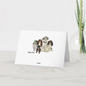 Carte d'anniversaire de PATTES, de GRIFFES et de (Dos)