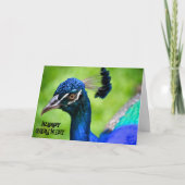 Carte d'anniversaire de Peacock (Devant)