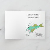 Carte d'anniversaire de pêche (Intérieur)