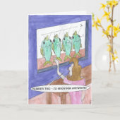 Carte d'anniversaire de pêche (Fleur jaune)