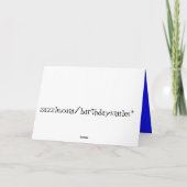 Carte d'anniversaire de pêche amusante (Dos)