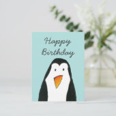Carte d'anniversaire de Penguin (Debout devant)