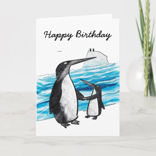 Carte d'anniversaire de Penguin (Devant)