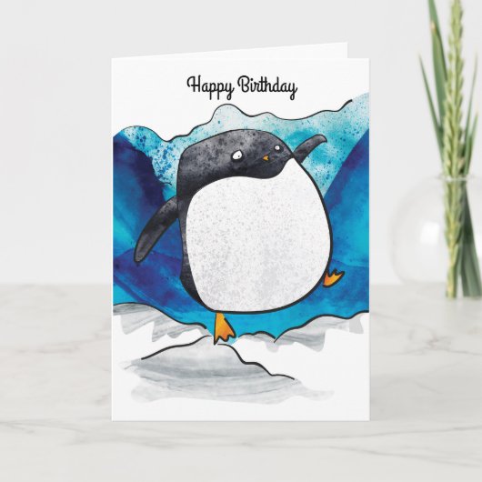 Carte d'anniversaire de Penguin (Devant)