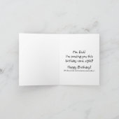 Carte d'anniversaire de personne géniale (drôle) (Intérieur)