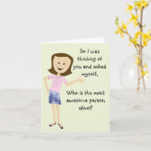 Carte d'anniversaire de personne géniale (drôle) (Fleur jaune)