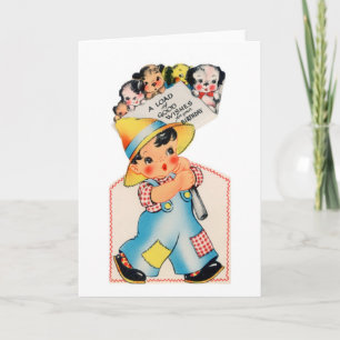 Carte d'anniversaire de petit garçon