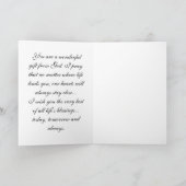 Carte d'anniversaire de petite-fille (Intérieur)