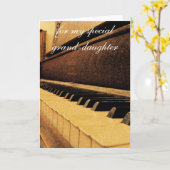 Carte d'anniversaire de petite-fille (Fleur jaune)