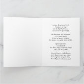 Carte d'anniversaire de petite-fille de chiot (Intérieur)